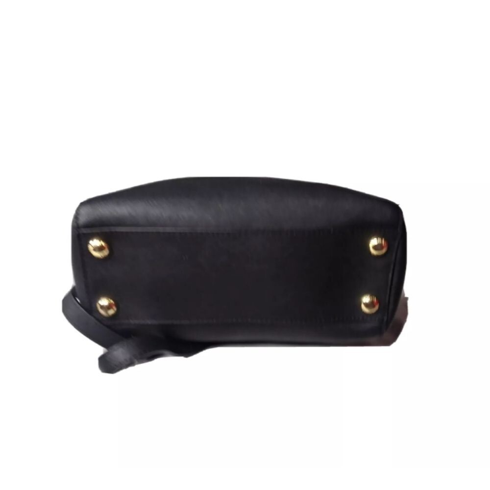 Michael Kors Small Cynthia Saffiano Leather Satchel Bag Black 30S5GCYS1L - Picture 11 of 11